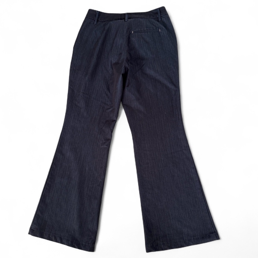 Worthington Flare Dress Pants Women 26x29 Dark Bue Stretch Career Officecore Y2k - Picture 6 of 6